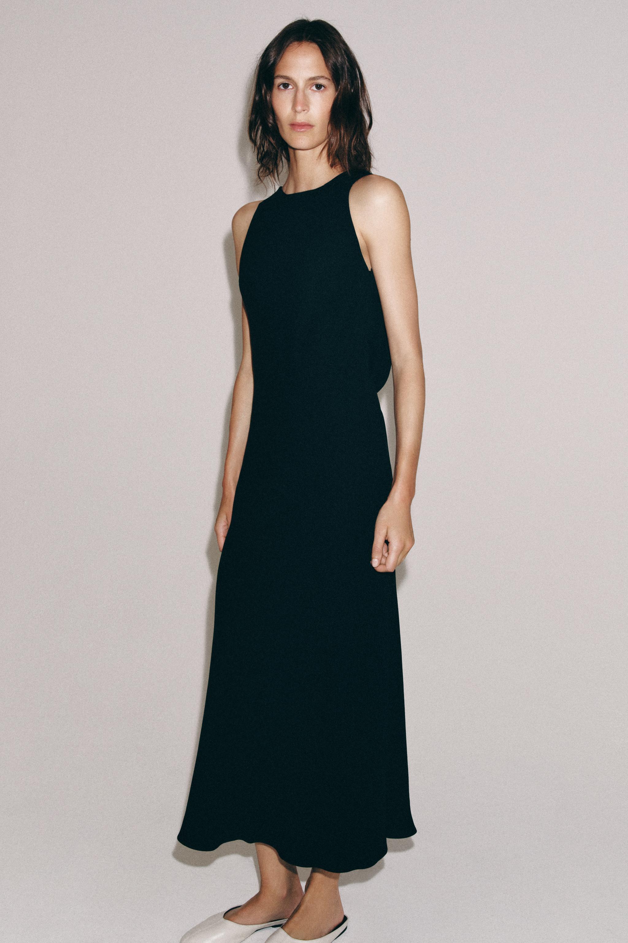 ZW COLLECTION DRAPED MIDI DRESS